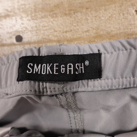 Smoke & Ash Cargo Jogger Pants Men’s Small Gray Utility Streetwear - Picture 3 of 10